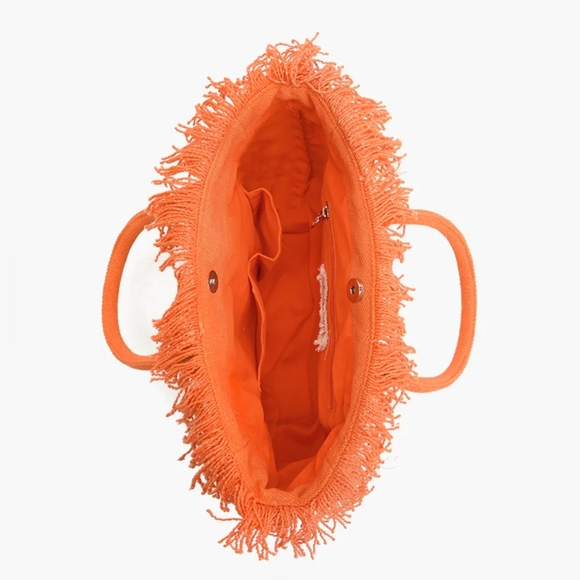 America & Beyond Fringe Fiesta Pineapple Mini Tote NWT - Picture 5 of 12